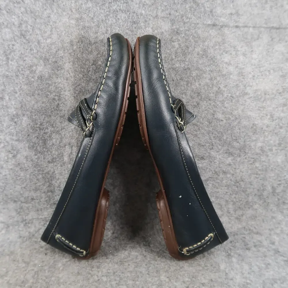 LL Bean Shoes Womens 7.5 Loafer Moccasin Slip On Leather Comfort Casual Classic